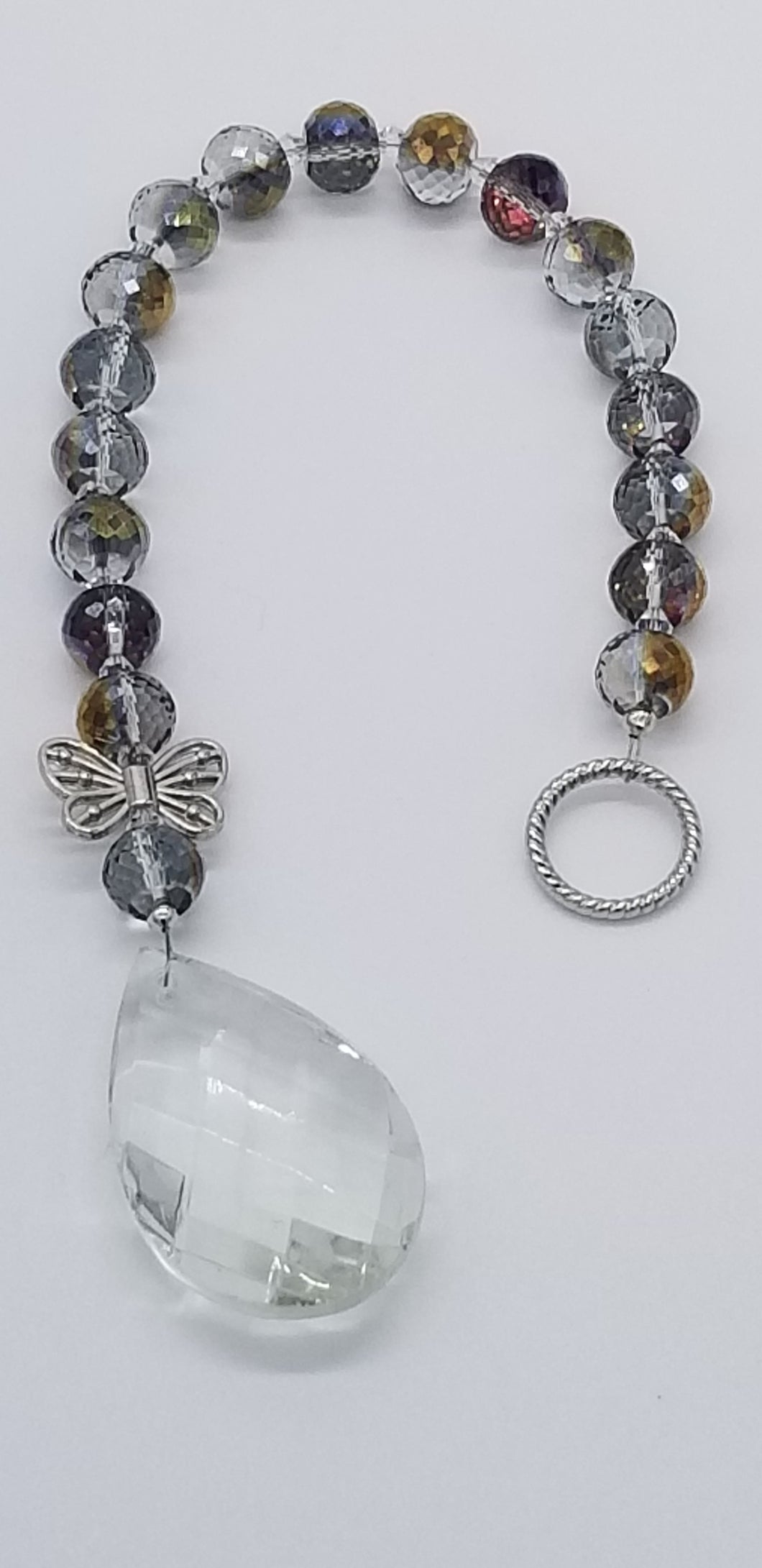 Brownish Suncatcher with Butterfly