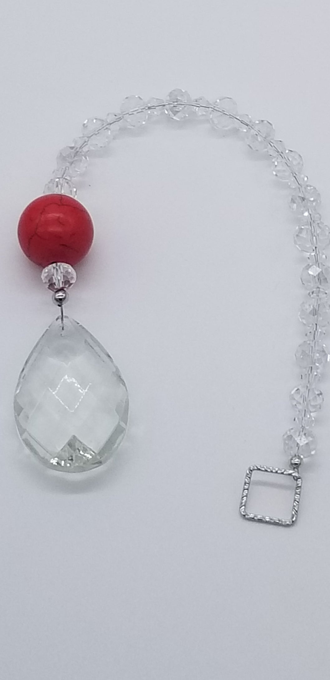 Crystal and Red Suncatcher